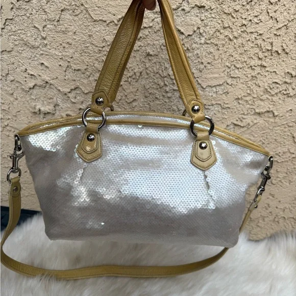 Coach poppy rocker opal sequins satchel crossbody